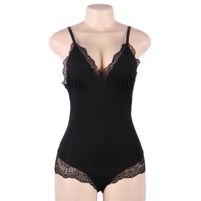 QUEEN LINGERIE LACE SEXY TEDDY S / M - D-229529 - Dona Pimenta