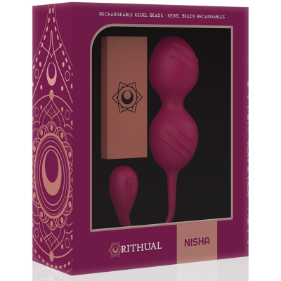 RITHUAL - NISHA BOLAS DE KEGEL VIBRATÓRIAS RECARREGÁVEIS ORQUÍDEA - D-225375 - Dona Pimenta