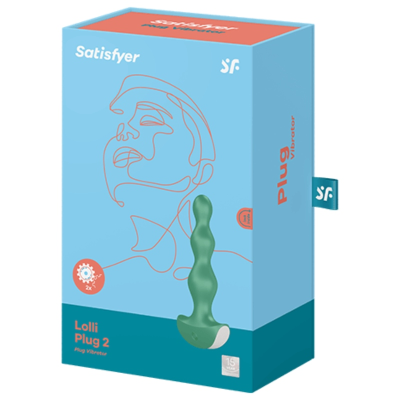 SATISFYER LOLLI PLUG 2 PLUG VIBRATOR - VERDE - D-228791 - Dona Pimenta