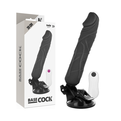 BASECOCK - VIBRADOR DE CONTROLE REMOTO NATURAL REALISTA 20 CM - D-223004 - Dona Pimenta