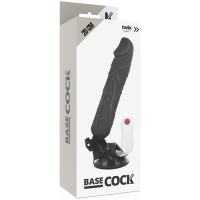 BASECOCK - VIBRADOR DE CONTROLE REMOTO NATURAL REALISTA 20 CM - D-223004 - Dona Pimenta