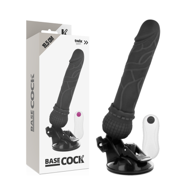 BASECOCK - VIBRADOR DE CONTROLE REMOTO NATURAL REALISTA 19,5 CM - D-223006 - Dona Pimenta