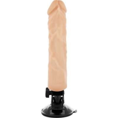 BASECOCK - VIBRADOR REALÍSTICO CONTROLE REMOTO NATURAL 21CM - D-223008 - Dona Pimenta