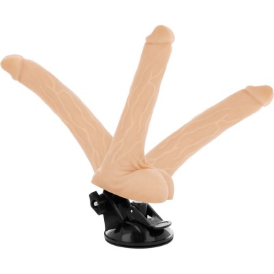 VIBRADOR ARTICULÁVEL BASECOCK CONTROLE REMOTO NATURAL 18,5CM - D-223012 - Dona Pimenta