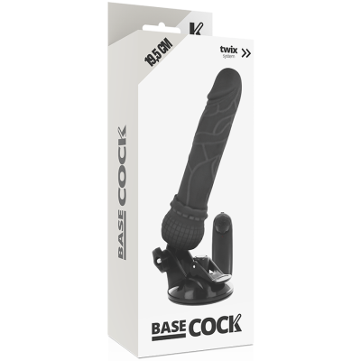 BASECOCK - VIBRADOR DE CONTROLE REMOTO NATURAL REALISTA BASECOCK 19,5 CM - D-223017 - Dona Pimenta