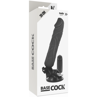 BASECOCK - VIBRADOR DE CONTROLE REMOTO NATURAL REALISTA 20 CM - D-223021 - Dona Pimenta