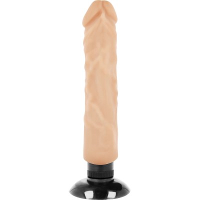 BASECOCK - VIBRADOR REALÍSTICO 2-1 NATURAL 20 CM - D-223029 - Dona Pimenta