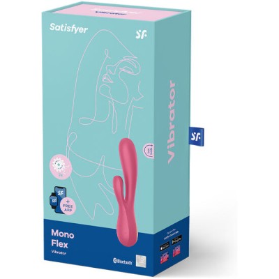 SATISFYER MONO FLEX RED COM APP - D-225307 - Dona Pimenta