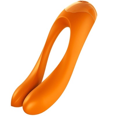 SATISFYER CANDY CANE FINGER VIBRATOR ORANGE - D-228110 - Dona Pimenta