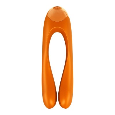 SATISFYER CANDY CANE FINGER VIBRATOR ORANGE - D-228110 - Dona Pimenta