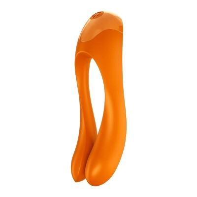 SATISFYER CANDY CANE FINGER VIBRATOR ORANGE - D-228110 - Dona Pimenta