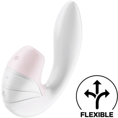 ESTIMULADOR E VIBRAÇÃO SUNRAY SATISFYER - BRANCO - D-231191 - Dona Pimenta