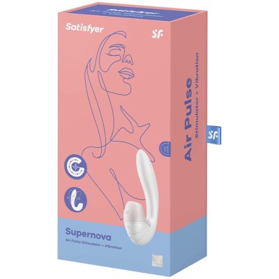 ESTIMULADOR E VIBRAÇÃO SUNRAY SATISFYER - BRANCO - D-231191 - Dona Pimenta