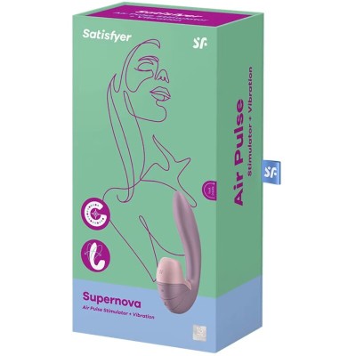 ESTIMULADOR E VIBRAÇÃO SUNRAY SATISFYER - BRANCO - D-231191 - Dona Pimenta