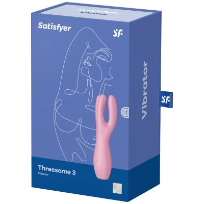 VIBRADOR SATISFYER THREESOME 3 - ROSA - D-231265 - Dona Pimenta