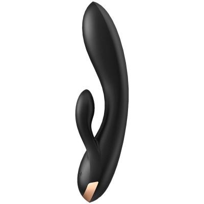 SATISFYER DOUBLE FLEX VIBRATOR APP - WHITE - D-231290 - Dona Pimenta