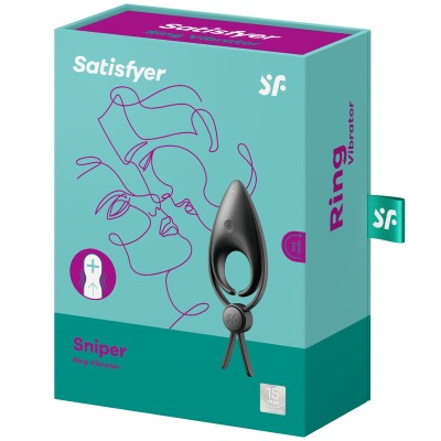 SATISFYER SNIPER RING VIBRADOR AZUL - D-231415 - Dona Pimenta