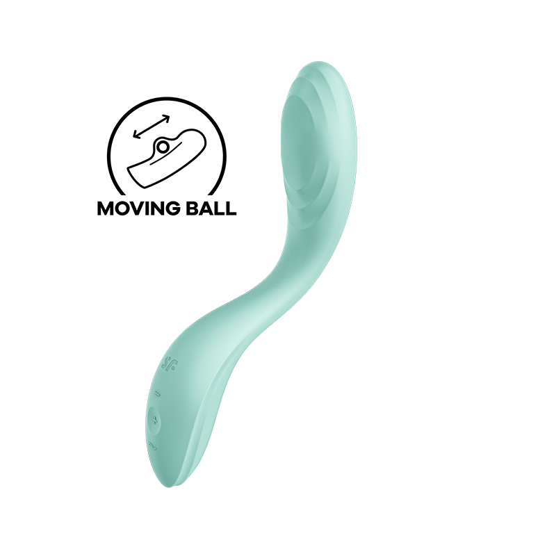 VIBRADOR DE PONTO G DE PRAZER RRROLLING SATISFYER - VERDE - D-231421 - Dona Pimenta