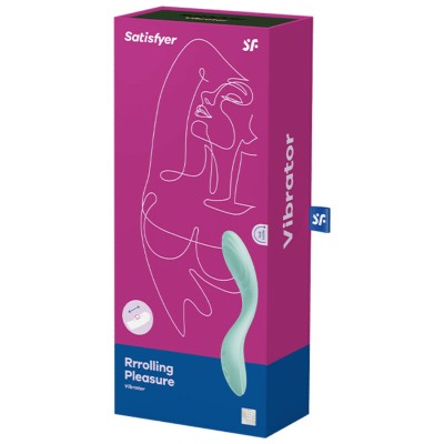 VIBRADOR DE PONTO G DE PRAZER RRROLLING SATISFYER - VERDE - D-231421 - Dona Pimenta