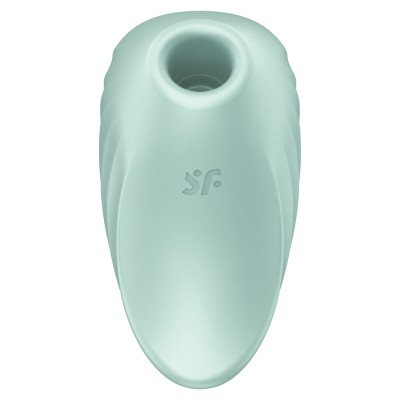 ESTIMULADOR E VIBRADOR SATISFYER PEARL DIVER - VERDE - D-231423 - Dona Pimenta