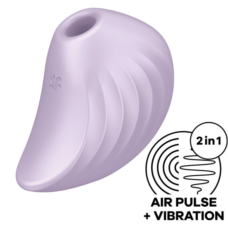 ESTIMULADOR E VIBRADOR SATISFYER PEARL DIVER - VERDE - D-231423 - Dona Pimenta