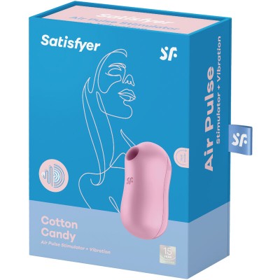 ESTIMULADOR E VIBRADOR DE ALGODÃO DOCE SATISFYER - LILAC - D-231808 - Dona Pimenta