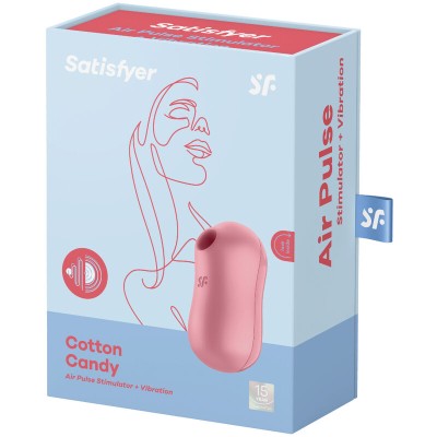 ESTIMULADOR E VIBRADOR DE ALGODÃO DOCE SATISFYER - LILAC - D-231808 - Dona Pimenta