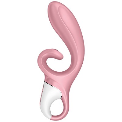 SATISFYER HUG ME RABBIT VIBRATOR APP - PINK - D-232043 - Dona Pimenta