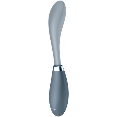 SATISFYER G-SPOT FLEX 3 MULTI VIBRADOR - CINZA - D-232080 - Dona Pimenta