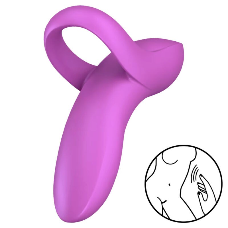 VIBRADOR DE DEDO AMANTE BOLD SATISFYER - BRANCO - D-232144 - Dona Pimenta