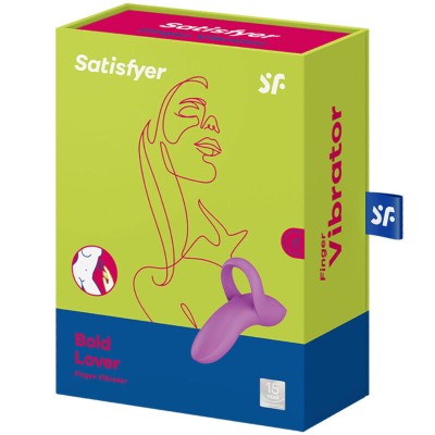 VIBRADOR DE DEDO AMANTE BOLD SATISFYER - BRANCO - D-232144 - Dona Pimenta