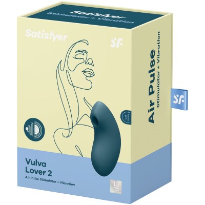 ESTIMULADOR E VIBRADOR DE PULSO DE AR SATISFYER VULVA LOVER 2