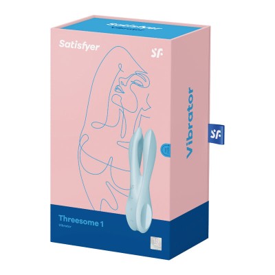 SATISFYER THREESOME 1 VIBRADOR - AZUL - D-232593 - Dona Pimenta