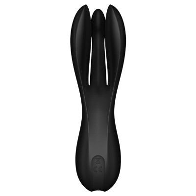 VIBRADOR SATISFYER THREESOME 2 - PRETO - D-232595 - Dona Pimenta