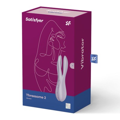 VIBRADOR SATISFYER THREESOME 2 - PRETO - D-232595 - Dona Pimenta