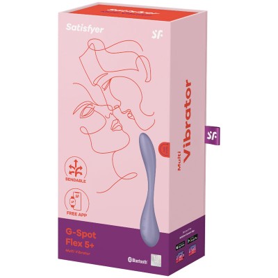 SATISFYER G-SPOT FLEX 5 MULTI VIBRADOR - AZUL - D-232743 - Dona Pimenta