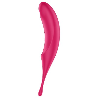 ESTIMULADOR E VIBRADOR SATISFYER TWIRLING PRO AIR PULSE - VERMELHO - D-232745 - Dona Pimenta