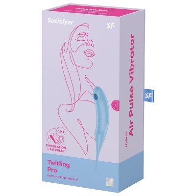 ESTIMULADOR E VIBRADOR SATISFYER TWIRLING PRO AIR PULSE - VERMELHO - D-232745 - Dona Pimenta