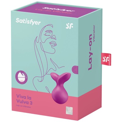 VIBRADOR SATISFYER VIVA LA VULVA 3 LAY-ON - D-232817 - Dona Pimenta