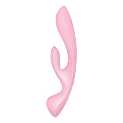 VIBRAÇÃO HÍBRIDA SATISFYER TRIPLE OH - ROSA - D-232924 - Dona Pimenta