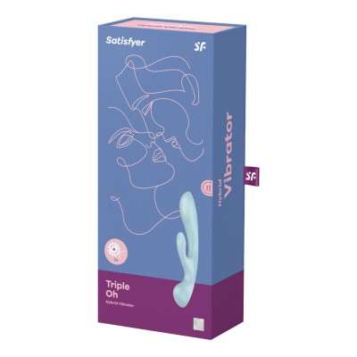 VIBRAÇÃO HÍBRIDA SATISFYER TRIPLE OH - ROSA - D-232924 - Dona Pimenta