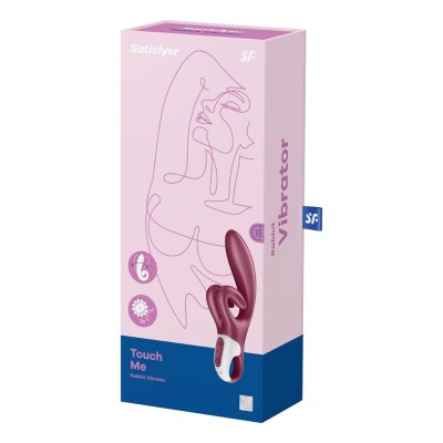 VIBRAÇÃO SATISFYER TOUCH ME COELHO - VERMELHO - D-232926 - Dona Pimenta