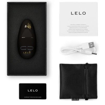 LELO NEA 3 PESSOAL MASSAGER - PITCH BLACK - D-233265 - Dona Pimenta