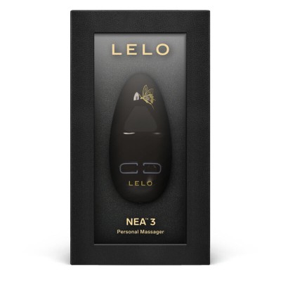 LELO NEA 3 PESSOAL MASSAGER - PITCH BLACK - D-233265 - Dona Pimenta