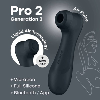 SATISFYER PRO 2 GENERACI N 3 - VINHO TINTO  BLUETOOTH &  APP - D-234323 - Dona Pimenta