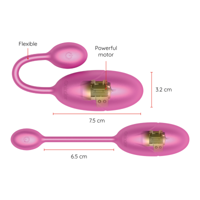 ONINDER - OVO VIBRANTE TÓQUIO 7,5 X 3,2 CM APLICATIVO GRATUITO