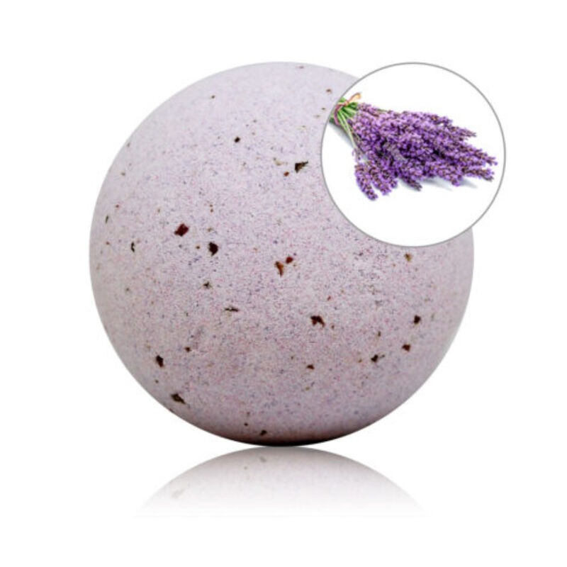 TALOKA - BOMBA DE BANHO PERFUME DE LAVANDA COM PÉTALAS DE ROSA - D-232570 - Dona Pimenta