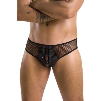 PASSION 035 SLIP RICHARD PRETO S/M - D-233284 - Dona Pimenta