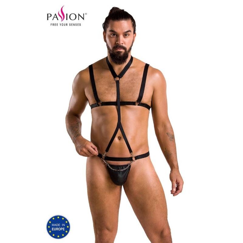 PASSION 039 CONJUNTO ANDREW BLACK S/M - D-233292 - Dona Pimenta