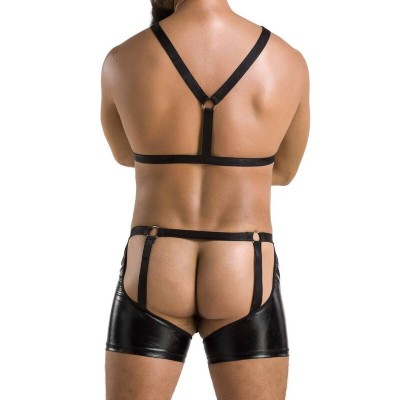 PASSION 047 CONJUNTO ARON PRETO S/M - D-233308 - Dona Pimenta